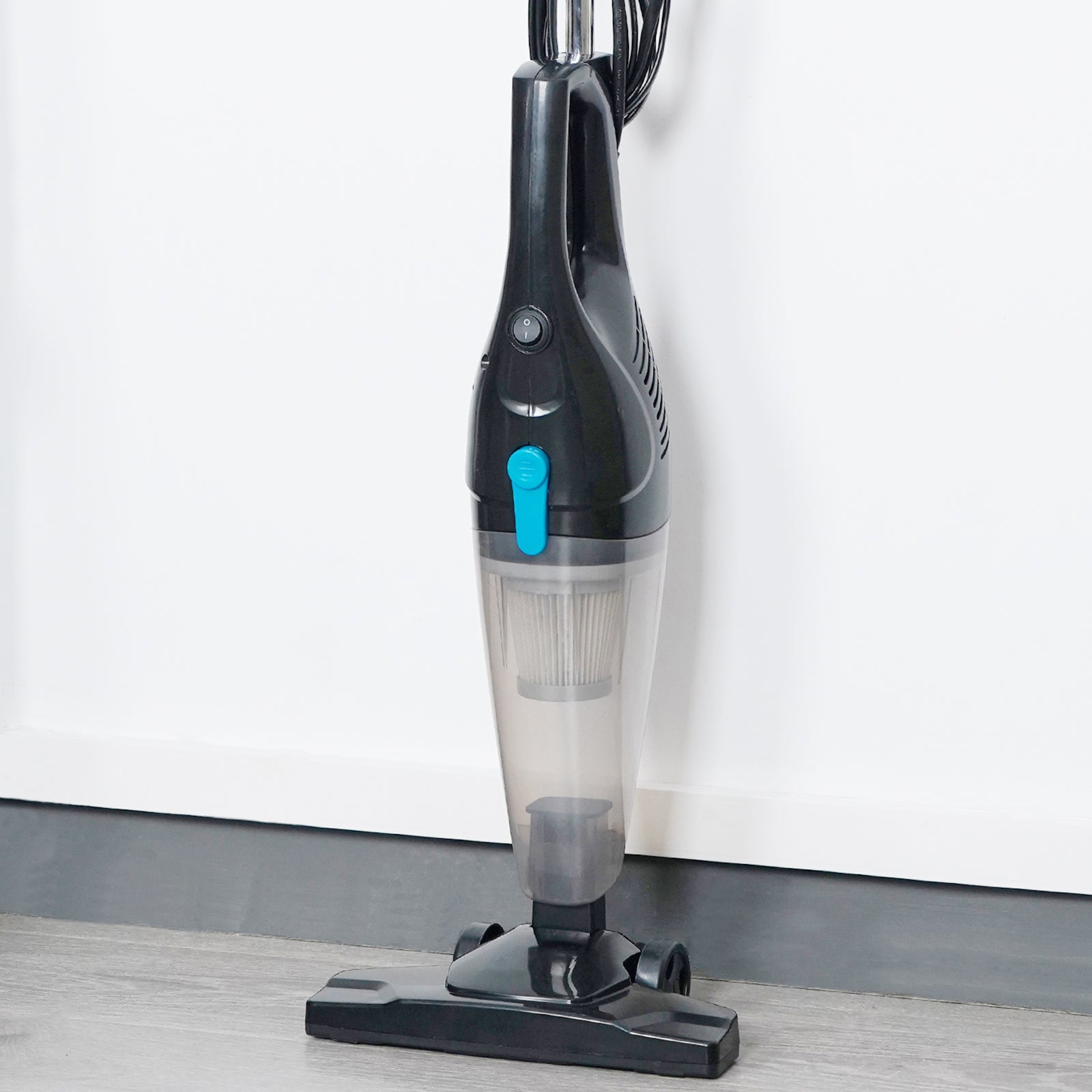 Intercleaner 1701 Black Corded Stick Vacuum Cleaner, 15KPa Powerful Suction with 400W Motor, 12 in 1 Lightweight Bagless Stick Vac with Handheld, Ultra Quiet, for Hardwood Floor Carpet Car Pet Hair